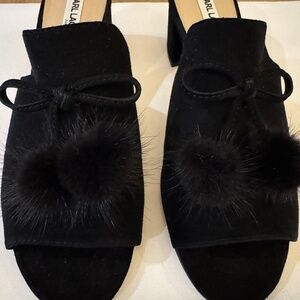 Karl Lagerfeld Suede Mules Size 7